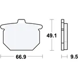 Bremsklotz Standard TRW Alternative: 7326127 passend für: Honda CB, CX, GL