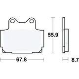Bremsklotz Standard für verschiedene Modelle