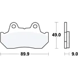 Brake pads std TRW altn 7326846 for: Honda CB, CX, CN, GL