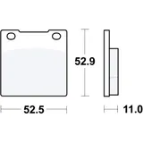 Bremsklotz Standard TRW Alternative: 7326168 passend für: Honda CB, CM