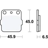 Brake pads sintered si TRW altn 7377773 for: Yamaha YZ, Honda CRF