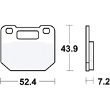 Bremsklotz Standard TRW Alternative: 7325400 passend für: Suzuki RG