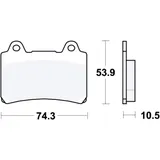 Bremsklotz Standard TRW für Motorräder 7871809