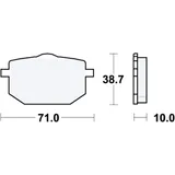 Bremsklötze Standard TRW für Motorräder 7871783