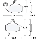 Bremsklotz Standard TRW Alternative: 7320050 passend für: Kawasaki KX, KLR