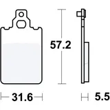 Bremsklotz Standard TRW Alternative: 7373996 passend für: Malaguti F (12, 15), Centro, CR1