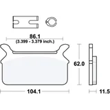 BRAKE PADS STANDARD for Motorcycles