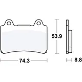 Bremsklotz Standard TRW für Motorräder 7871940