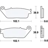 Bremsklotz Sinter hinten TRW Alternative: 7329154 passend für: Honda VT, NC, CB