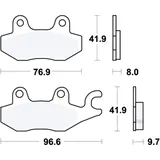 Bremsklotz Sinter hinten TRW Alternative: 7328826 passend für: Triumph Tiger, Trident, Sprint