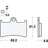 Bremsklotz Carbon CRQ TRW passend für: Yamaha XP