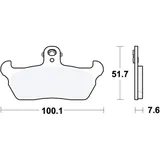 Bremsklotz Standard TRW Alternative: 7374580 passend für: Cagiva W8, Supercity, W (16, 12)
