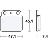 Bremsklotz Sinter SI TRW Alternative: 7320401 passend für: Suzuki LT - Z, LT - R, LT