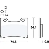 BRAKE PADS SINTERED FRONT SV TRW Alternative for Motorcycles