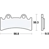 Bremsklotz Standard TRW Alternative: 7376569 passend für: Triumph Daytona
