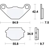 Bremsklotz Standard TRW Alternative: 7375397 passend für: Sachs ZX, XTC, Roadster