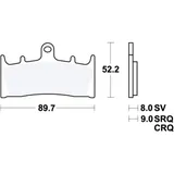 Bremsklotz Carbon CRQ TRW passend für: Kawasaki ZRX, ZX - 9R, ZX - 7R