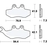 Bremsklotz Scooter TRW Alternative: 7320524 passend für: Derbi Senda, GP1, Mulhacen