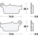 Bremsklotz Scooter TRW Alternative: 7321839 passend für: Kymco Top Boy, ZX, Cobra
