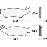 Bremsklotz Sinter SI TRW Alternative: 7377138 passend für: Honda CRF, XR, CR