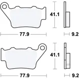 Bremsklotz Sinter RSI TRW Alternative: 7320065 passend für: BMW F (650, 800, 850, 750, 700), G, C1, C