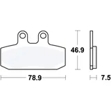 Brake pads std TRW altn 7320575 for: Honda NSR, CA, CLR