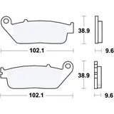 Bremsklotz Standard TRW Alternative: 7377040 passend für: Honda VT, NC, CB, SH