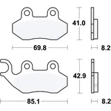 Bremsklotz LC TRW siehe 7321912 04/24 passend für: SYM Symphony, Jet14, Jet