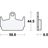 Bremsklotz Standard TRW Alternative: 7321870 passend für: Honda SZX, SYM Jet