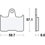 Bremsklotz Sinter hinten TRW Alternative: 7324023 passend für: Kawasaki ZZR, GTR, ZX - 7RR 7874662