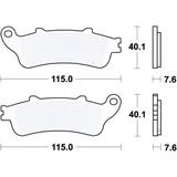 Brake pads sintered front sv TRW for: Honda ST