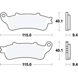 Bremsklotz Sinter Scooter TRW Alternative: 7322969 passend für: Honda FES, FJS, NSS