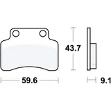 Bremsklotz Scooter TRW Alternative: 7321888 passend für: Keeway F - Act, RY8, Matrix