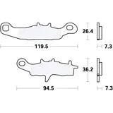 Brake pads offroad TRW altn 7321318 for: Kawasaki KX, Suzuki RM
