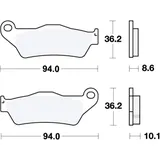 Bremsklotz Sinter hinten TRW Alternative: 7324254 passend für: BMW R, S, K, M