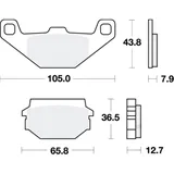 Brake pads std trw MCB719