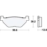 Bremsklotz Sinter Scooter TRW Alternative: 7323009 passend für: Yamaha XP