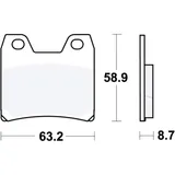 Bremsklötze Sinter für TRW Alternative 7324338
