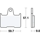 Bremsklotz Standard TRW Alternative: 7324015 passend für: Kawasaki ZZR, GTR, ZX - 7RR 7871742