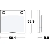 Bremsklotz Standard TRW Alternative: 7326242 passend für: Kawasaki Z, Z/ZG, Z1R