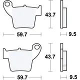 Bremsklotz Standard Offroad TRW Alternative: 7323918 passend für: Honda CRF, CR