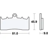 Bremsklotz Sinter vorne TRW Alternative: 7329287 passend für: BMW K, R