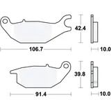 Bremsklotz Standard TRW Alternative: 7324288 passend für: Honda XL, CBR, Z