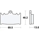 Bremsklötze Standard TRW für Motorräder 7875487