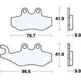 Bremsklotz Scooter TRW Alternative: 7320823 passend für: Vespa GTS, Primavera, Sprint