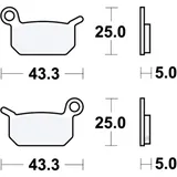 Bremsklotz Sinter SI TRW Alternative: 7320625 passend für: KTM SX, SX - E5, Mini Adventure
