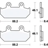 Bremsklotz Sinter Scooter TRW Alternative: 7323108 passend für: Suzuki AN