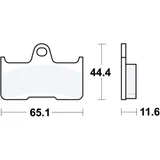 Brake pads sintered si trw MCB756SI
