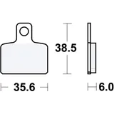 Bremsklotz Sinter SI TRW Alternative: 7323272 passend für: Gas Gas TXT, TX, MC