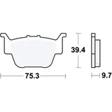 Bremsklotz Sinter SI TRW Alternative: 7325756 passend für: Honda TRX, SXS